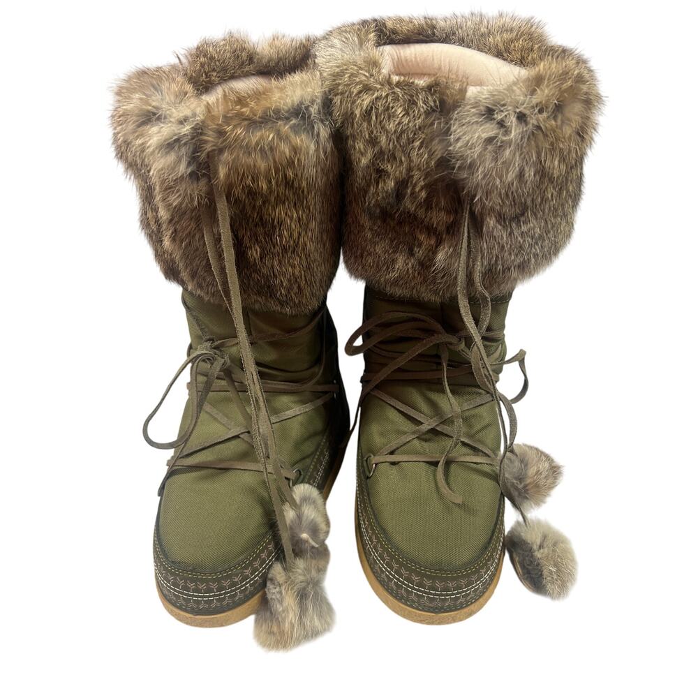 NWOT BOGNER FUR TRIMMED FUR‎ BOOTS SIZE 38 40